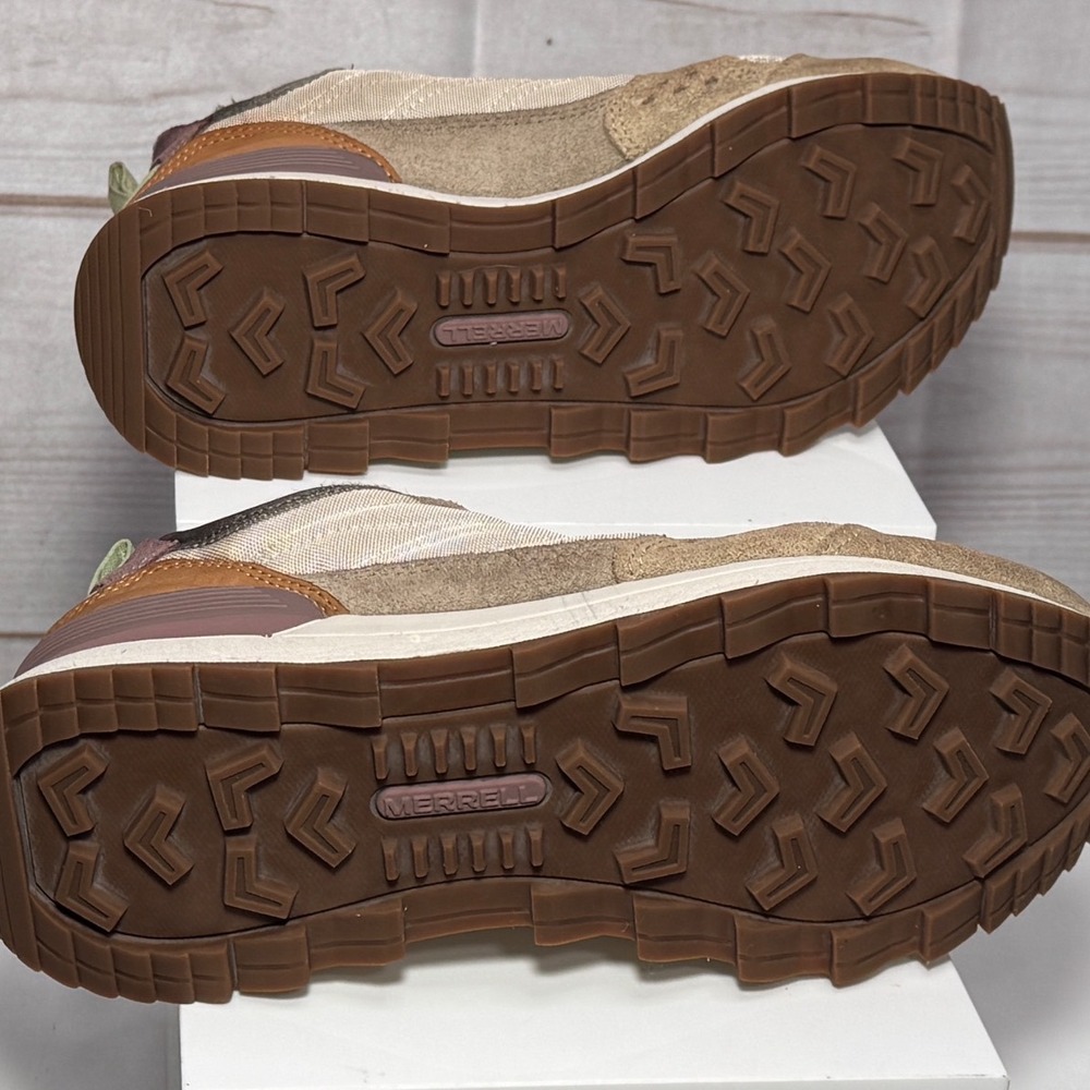 Merrell Alpine Hiker Womens Tan Brown Olive Purple Sneakers J006090 Size 8.5 - Picture 5 of 6
